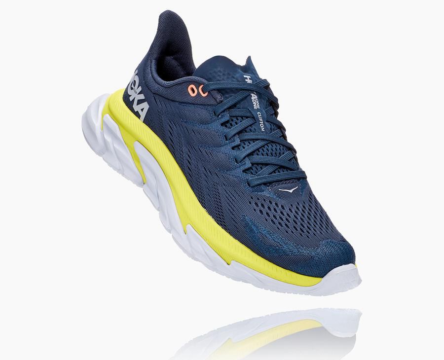 Hoka One One Koşu Ayakkabısı Kadın Lacivert - Clifton Edge - UM4709516